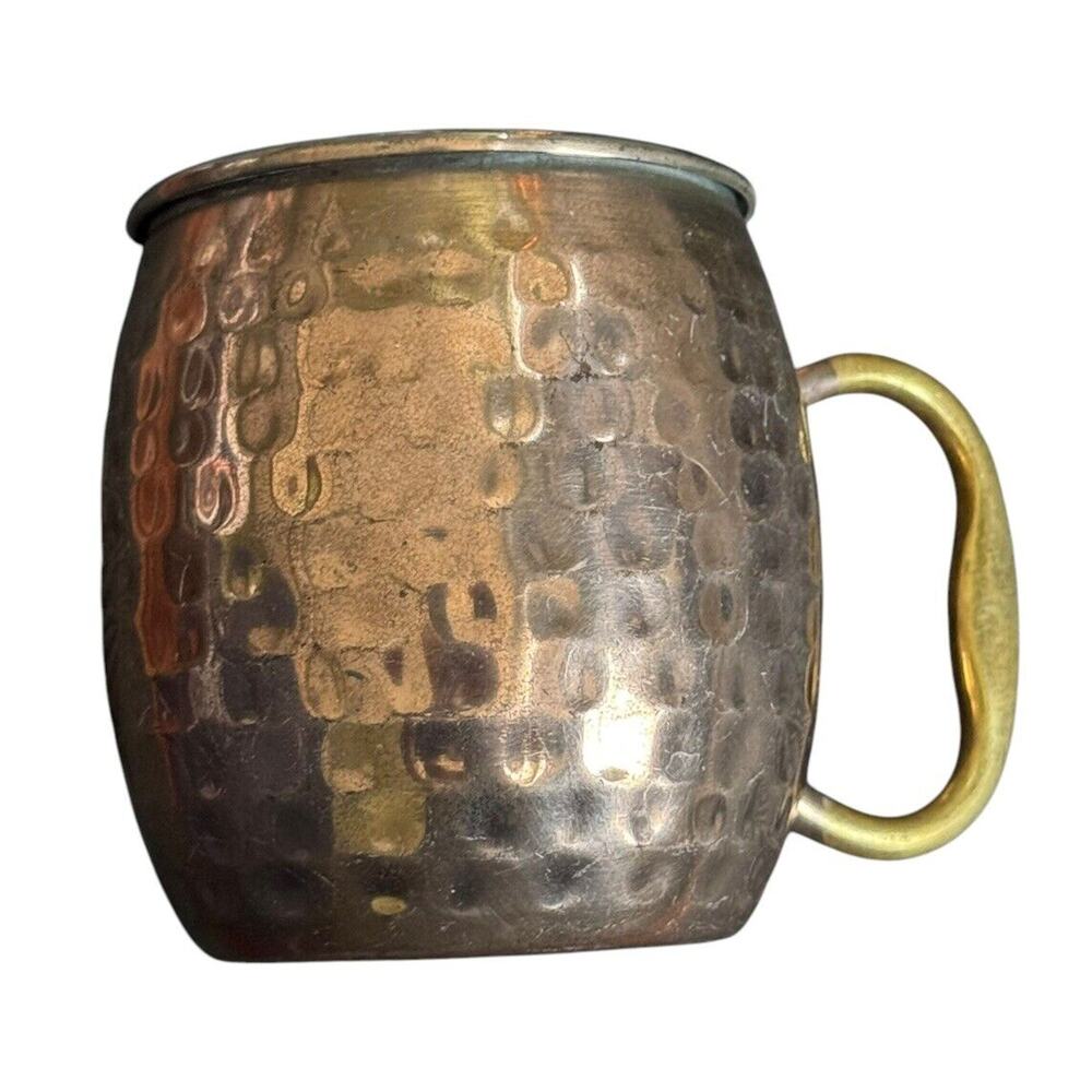 Godinger Moscow Mule Copper Plated Mug Hammered Drink Stainless Barware Party